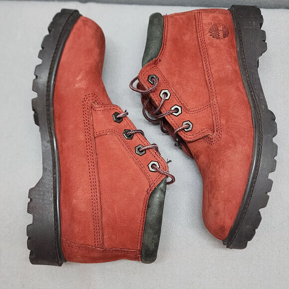 Timberland Nellie Chukka Women`s Red Waterproof Boots‎ 22387 Sz 7.5 M - Picture 5 of 9